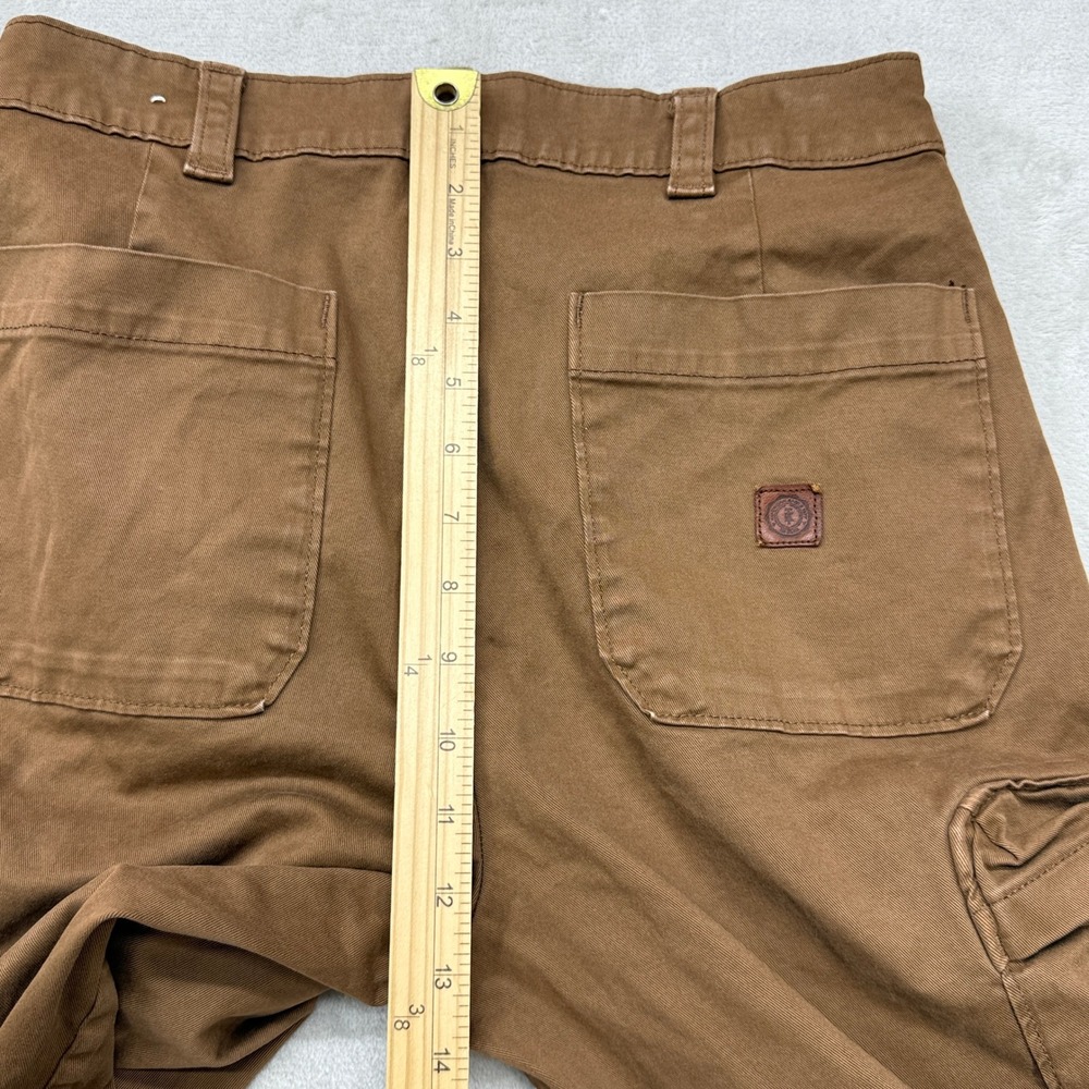 American Eagle x Tru Kolors Cargo Pants Mens 28x30 Brown Pleated Utility Pockets - Picture 7 of 13